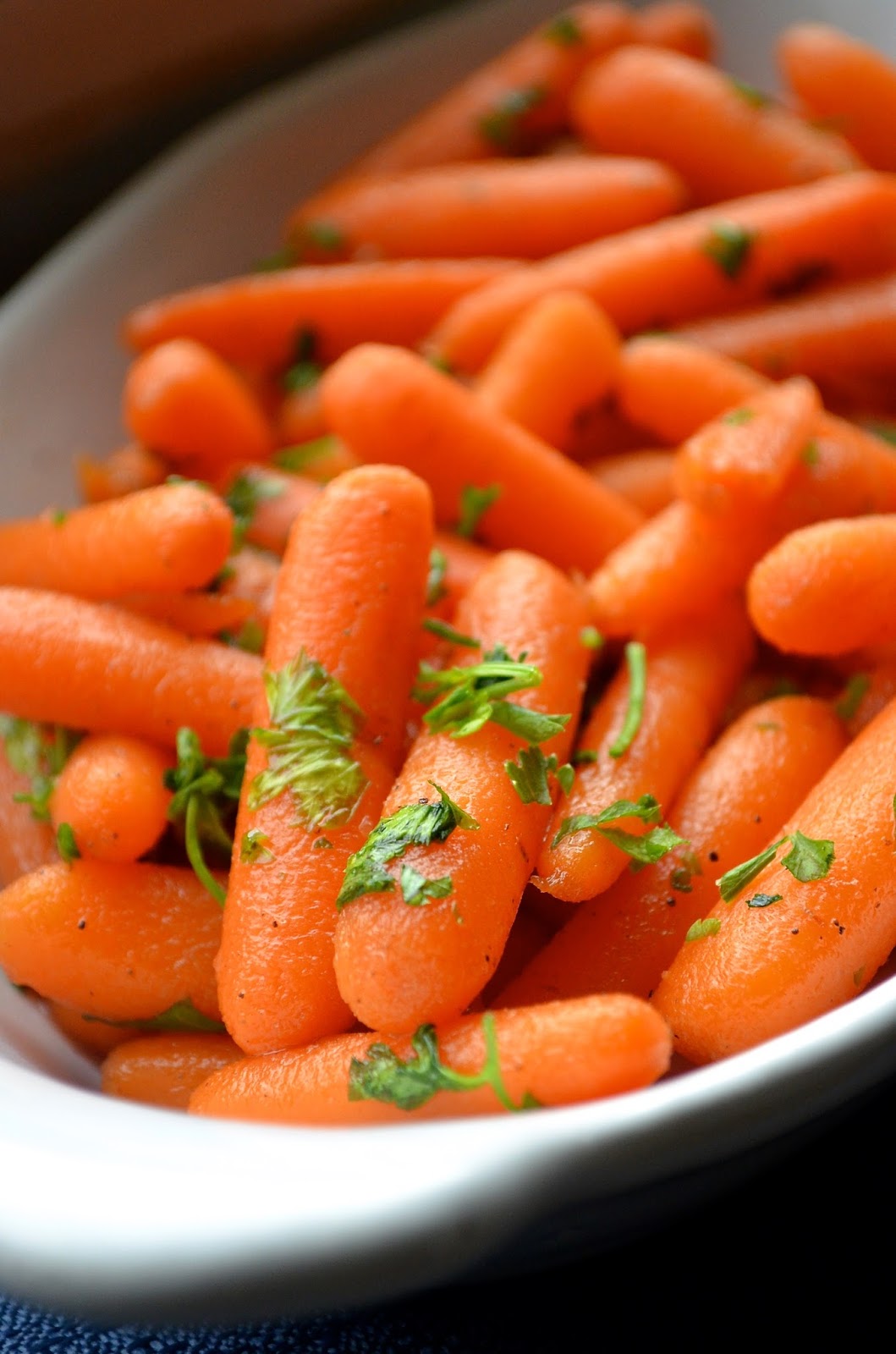 Dishing With Divya Honey Glazed Baby Carrots