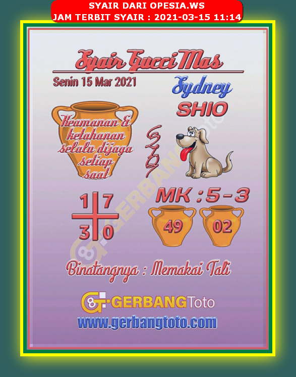 ++ 50 ++ syair gucci mas sgp 332006Syair gucci mas sgp