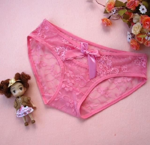 FASHION CARE 2U U1493 Sexy Pink Woman Lace Panties Briefs Lingerie