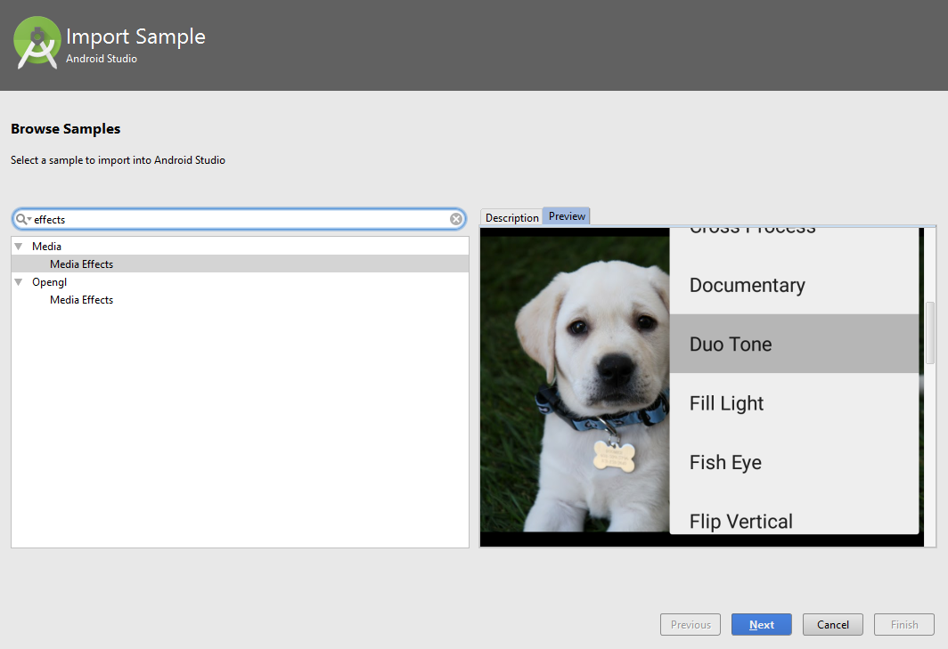 Androider Apply photo effects using Media Effects APIs