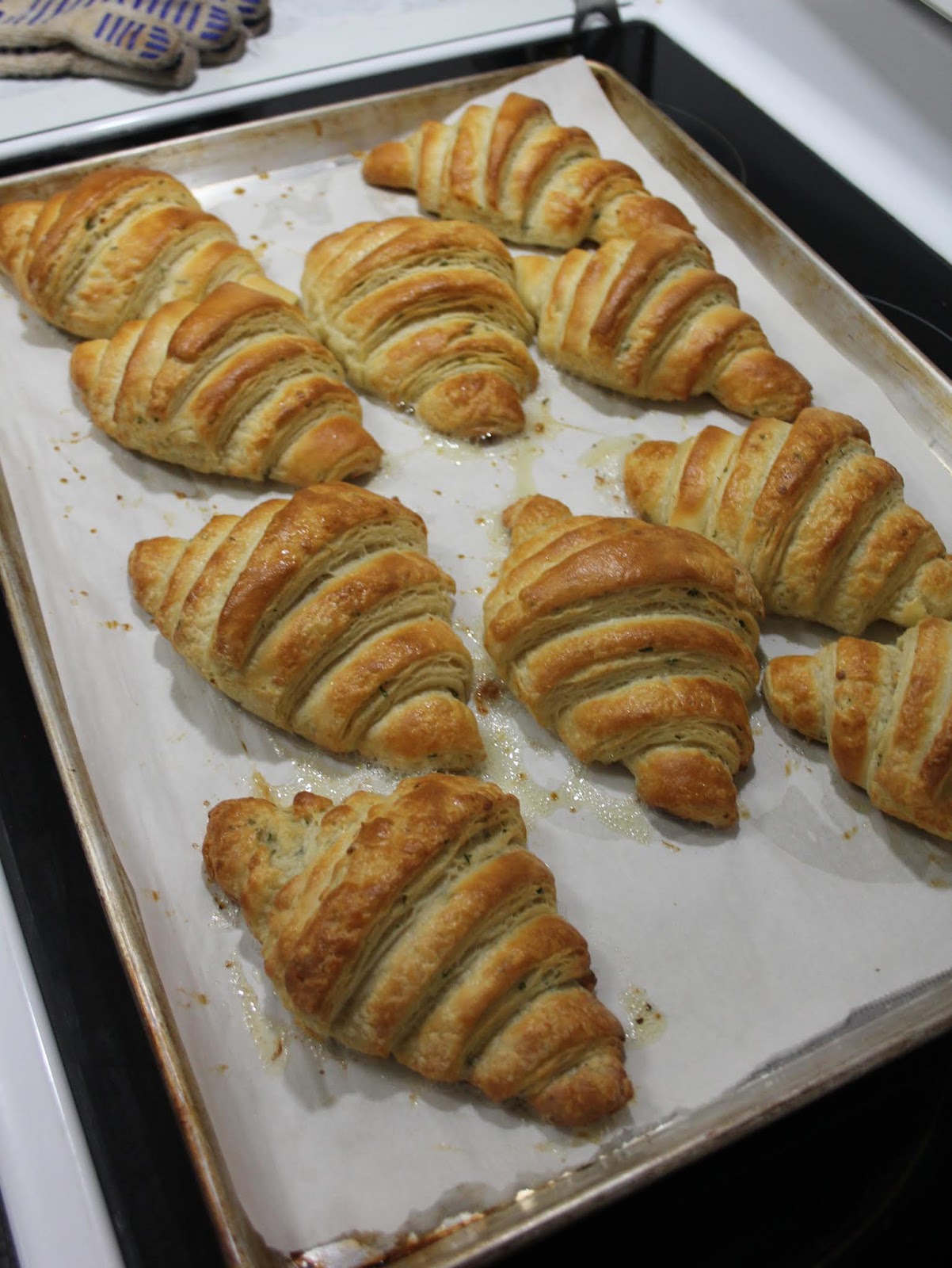 Jo and Sue Herb and Garlic Croissant Grilled Cheese Sandwiches