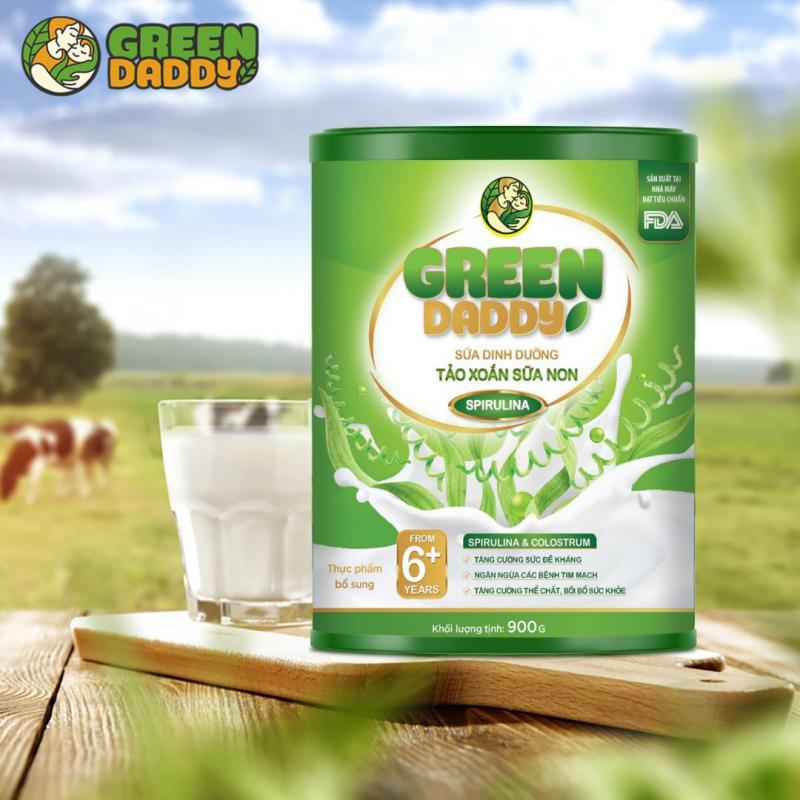 Green Daddy Tảo Xoắn Sữa Non 900g