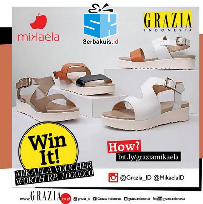 Giveaway Grazia Berhadiah Voucher Mikaela Total 2 Juta