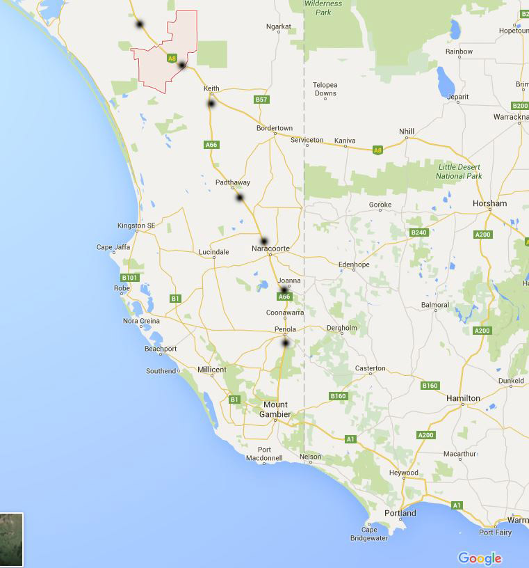 thoughts & happenings On the way to Penola, South Australia.