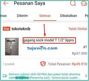 di shopee cara lihat foto dari kurir