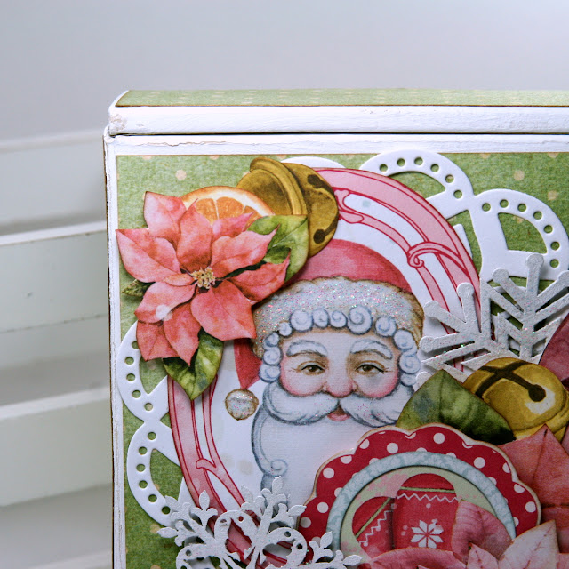 Winter Survival Gift Box by Ginny Nemchak using BoBunny Carousel Christmas