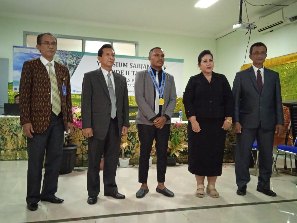 Lulusan Terbaik FP Unwar di Raih Mahasiswa Asal Timur-Leste