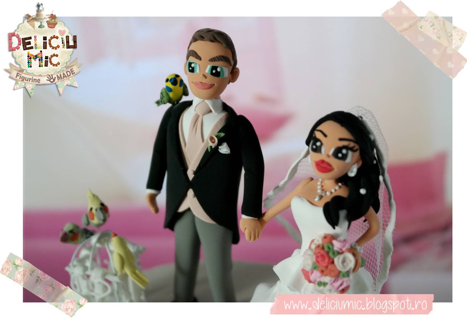 Figurine tort papagali Figurine tort papagali