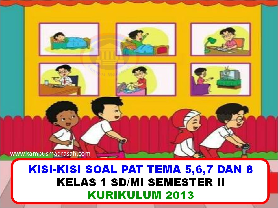 Kisikisi Soal PAT Kelas 2 SD/MI Mapel Tematik Semester 2