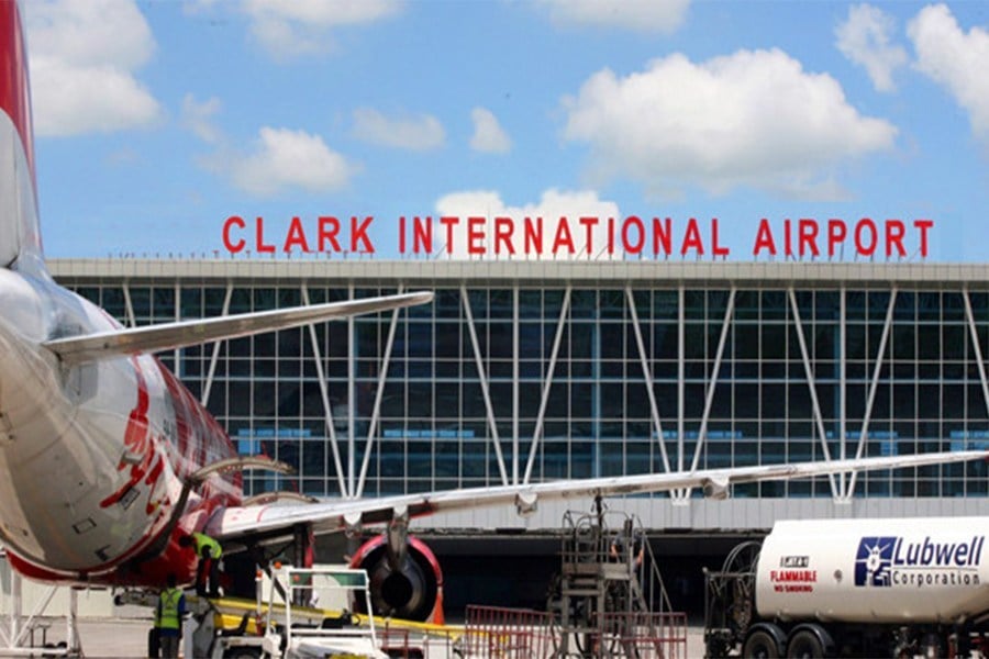 clark airport international flights