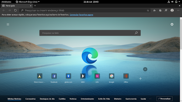 Navegador Microsoft Edge para Linux liberado no canal dev - Dicas Linux e Windows Navegador Microsoft Edge para Linux liberado no canal dev - Dicas Linux e Windows