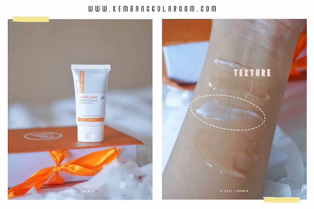 Calysta Skincare Acne Series - Night Cream - Demia Kamil - Beauty Blogger Bandung