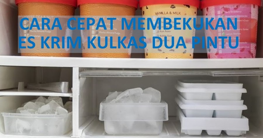 Cara mengatur suhu kulkas untuk membuat es batu