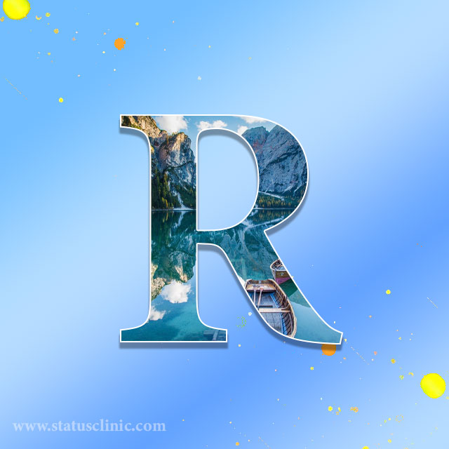 R letter images in heart wallpaper