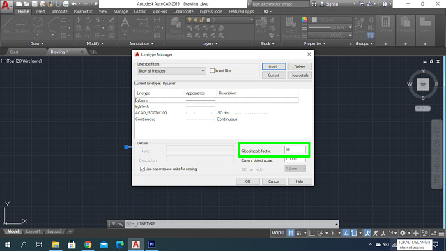 Tutorial Cara Membuat Garis Putus-putus di AutoCAD