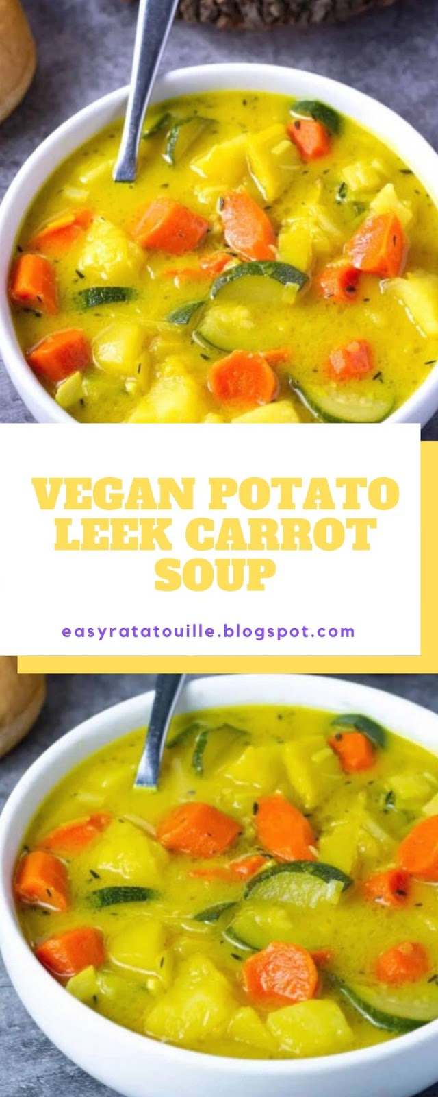 Vegan Potato Leek Carrot Soup