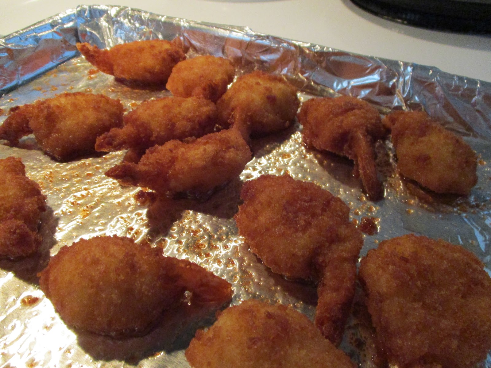 Diab2Cook Baked Jumbo Butterfly Shrimp w/ Mac and Cheese