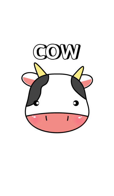 Simple Cute Face Cow theme Vr.2(jp)