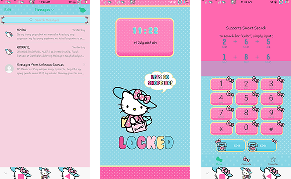 Oppo Theme: Oppo Hello Kitty Shopaholic Theme