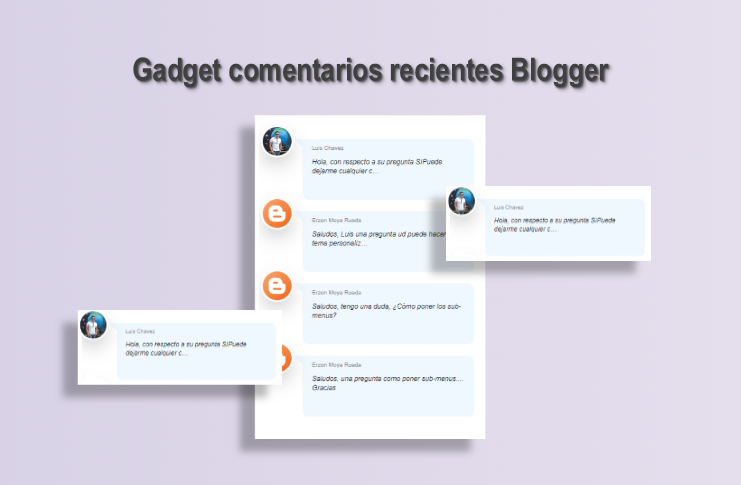 Cómo agregar un widget de comentarios recientes en Blogger