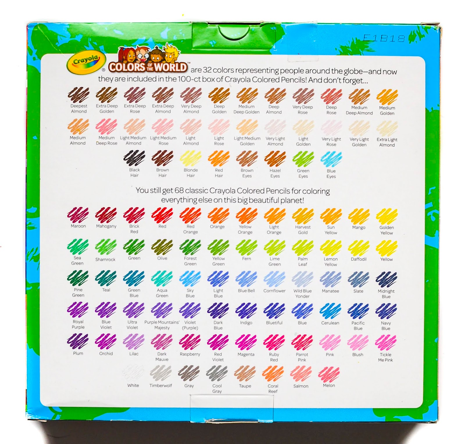 100 Colored Pencils with Colors of the World Jenny's Crayon Collection