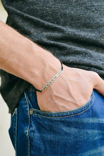 i love you to the moon bracelet