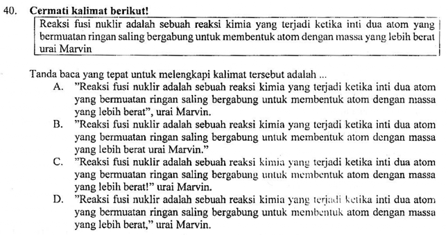 Soal Dan Pembahasan Penggunaan Tanda Baca Petik Pada Kalimat Langsung Zuhri Indonesia