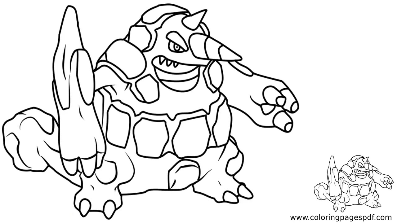 Coloring Page Of Rhyperior