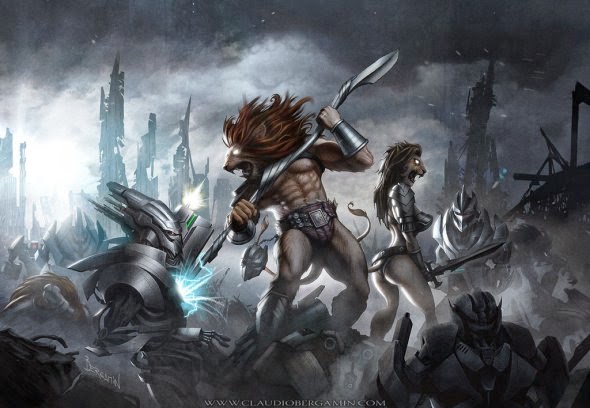 Fantasia e ficção científica nas fantásticas ilustrações de Claudio Bergamin Claudio Bergamin deviantart ilustrações photoshop ficção científica fantasia
