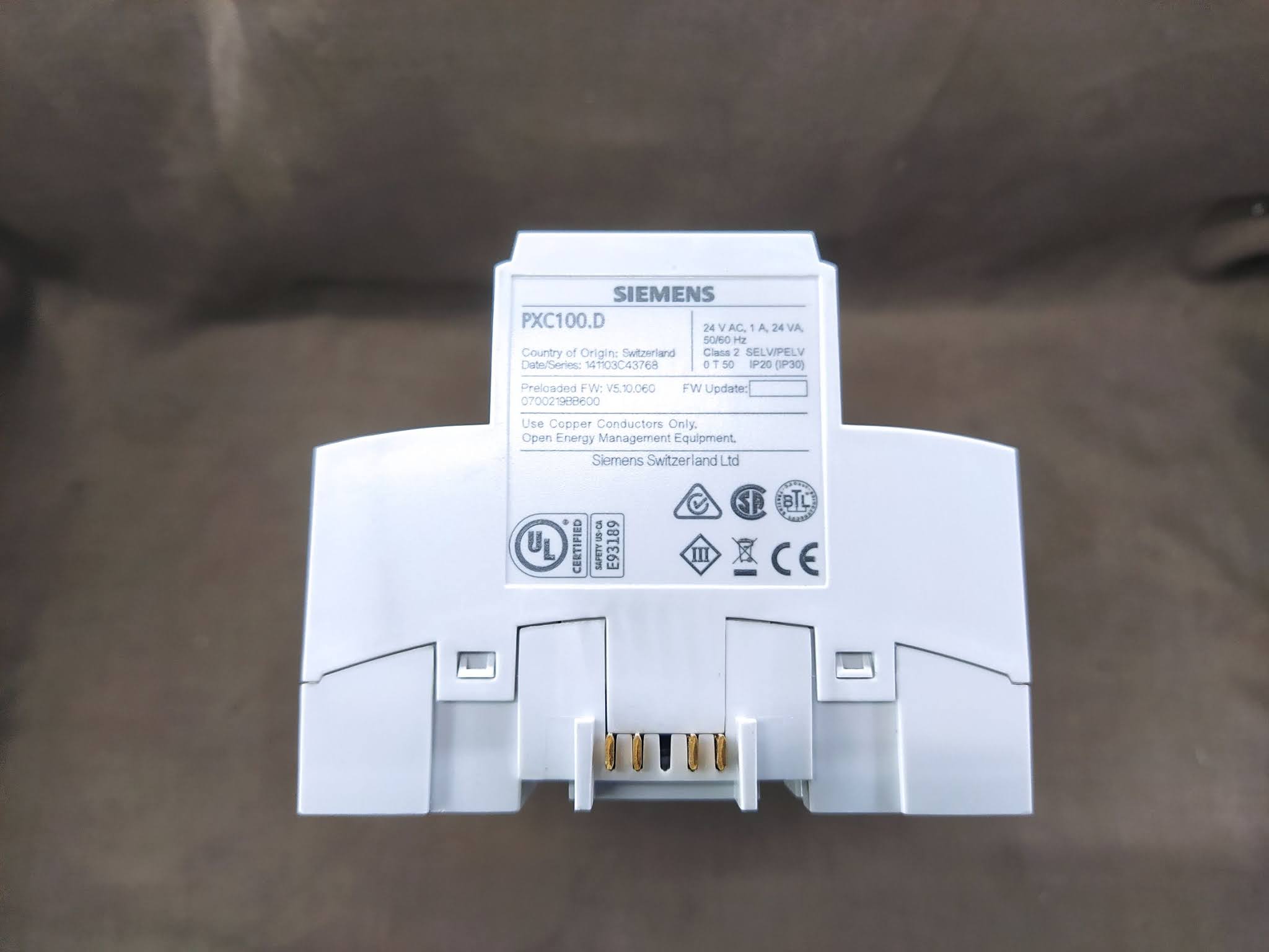 SIEMENS PXC100.D AUTOMATION STATIONS MODULAR 24V AC PXC100-D