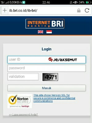 User id internet banking bri terblokir