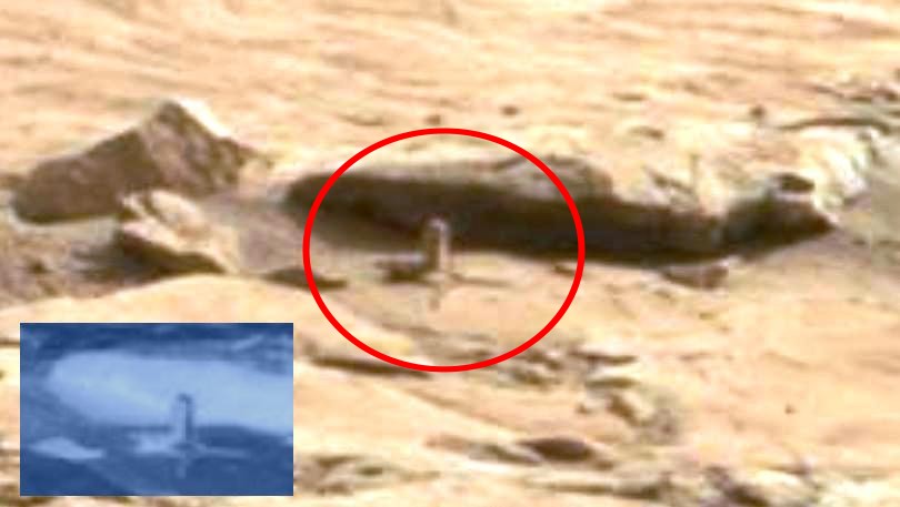 Strange Unnatural Rock On Mars - July 7, 2013