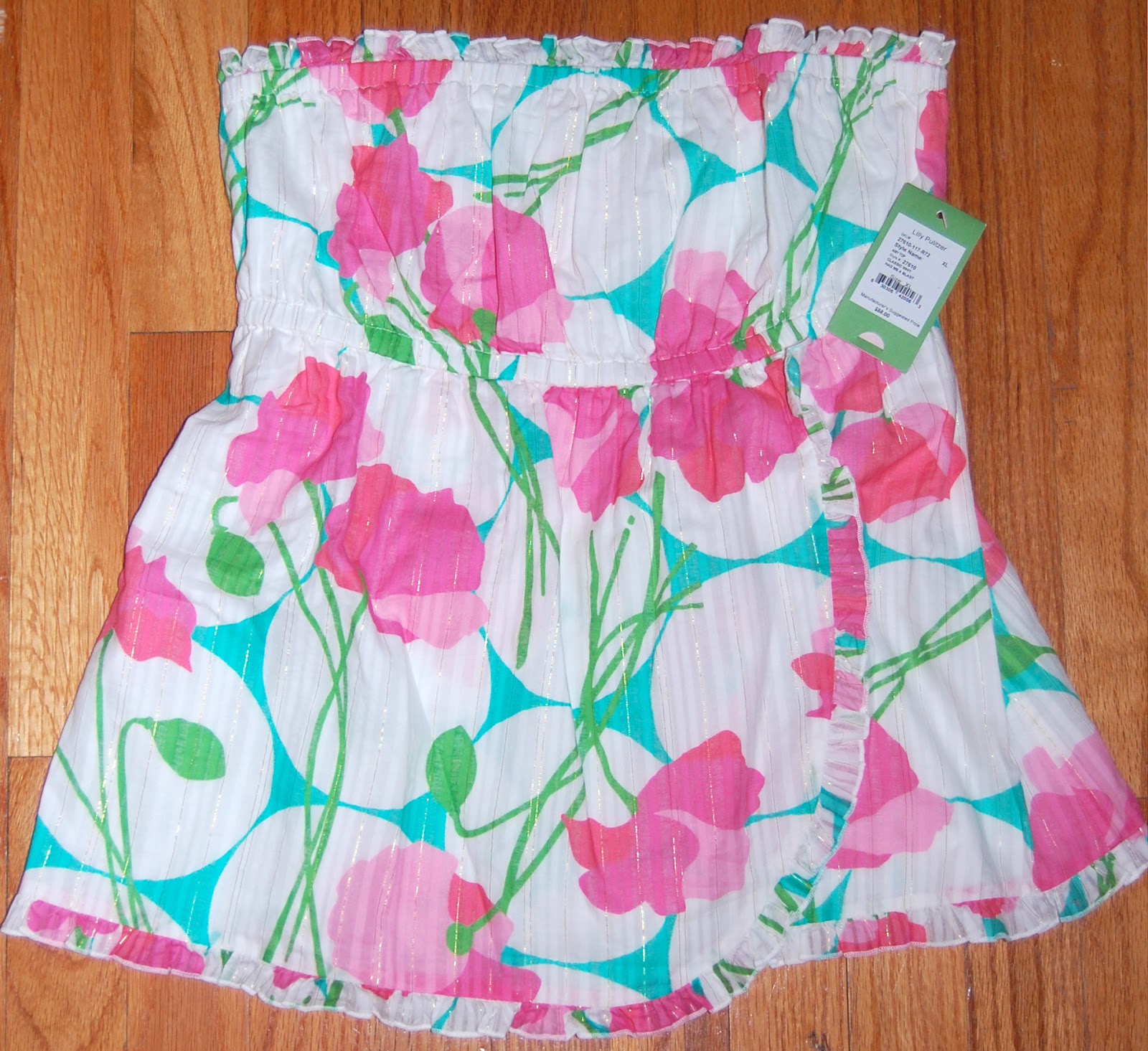she wore it well: Lilly Pulitzer Strapless Top