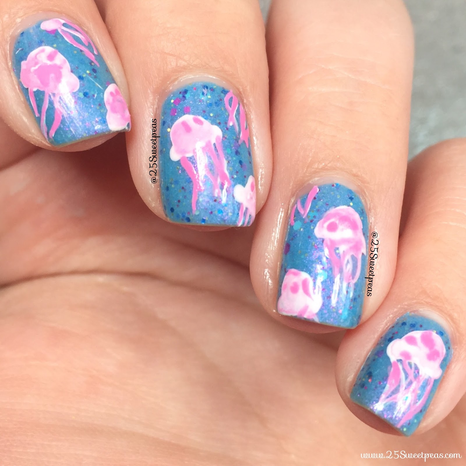 Jellyfish Nail Art