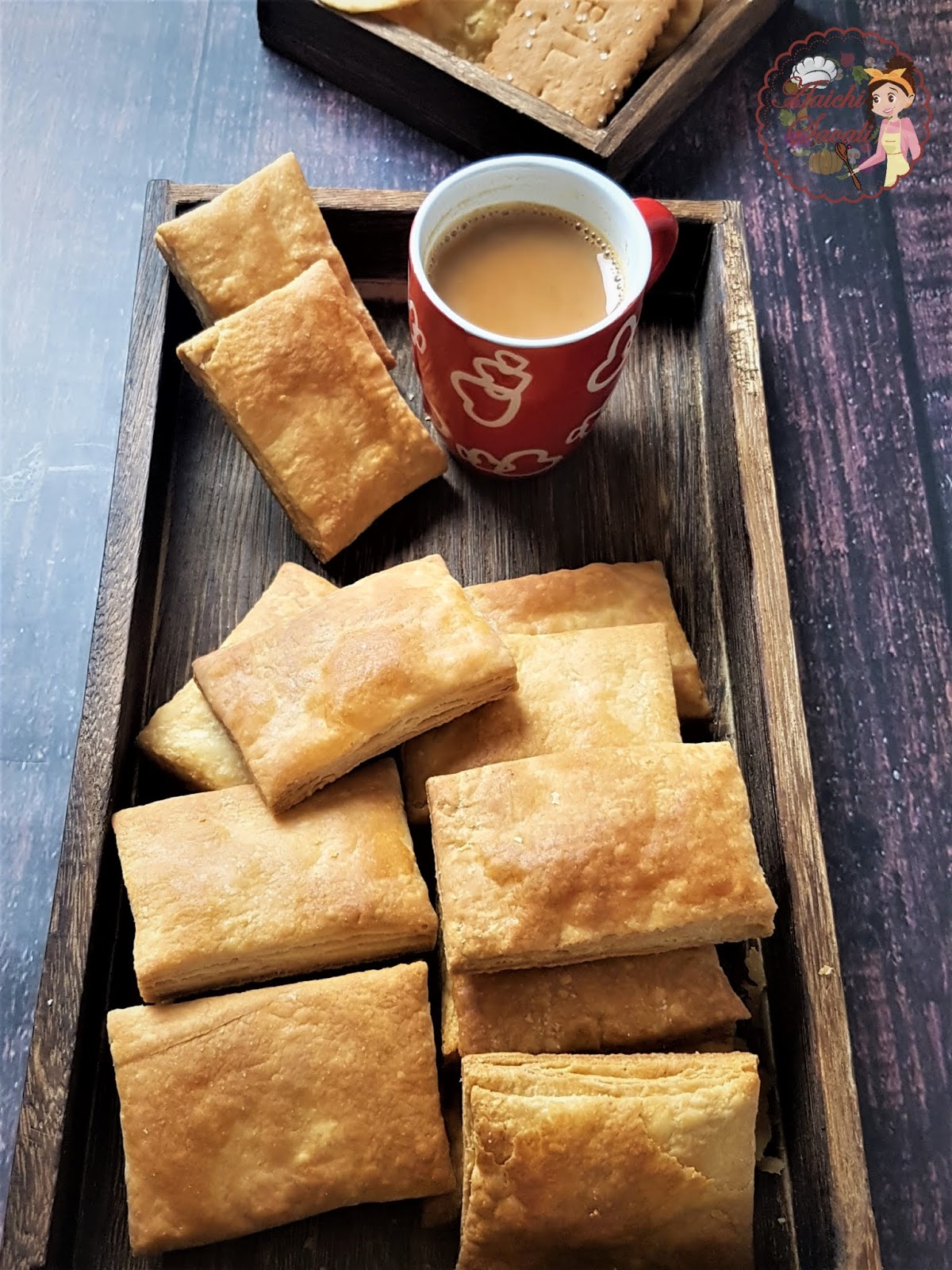 Bakery Style Khari using Homemade Puff Pastry / How to Make Crispy and