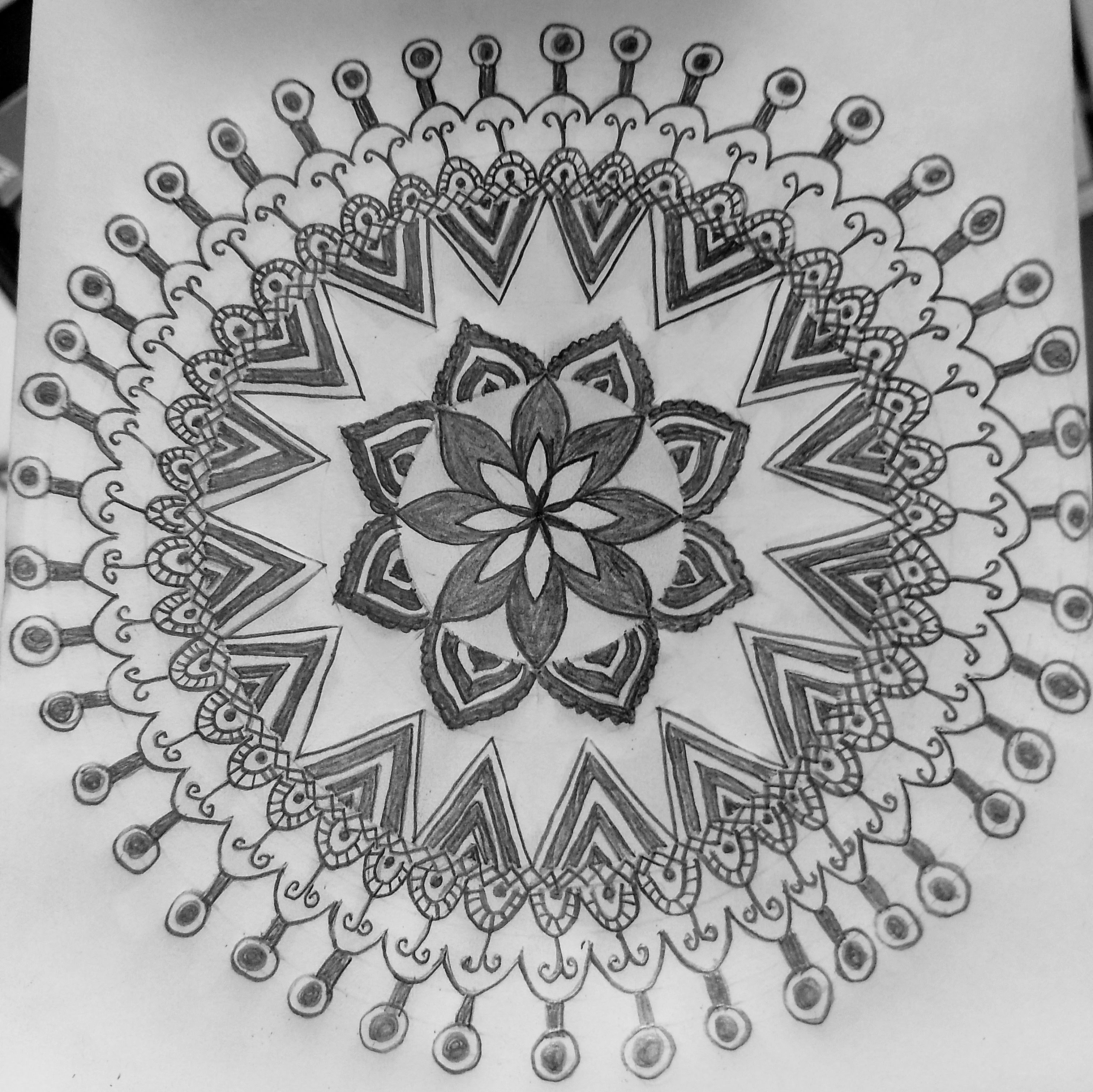 As I Like It: Mandala art for beginners-sketch 3