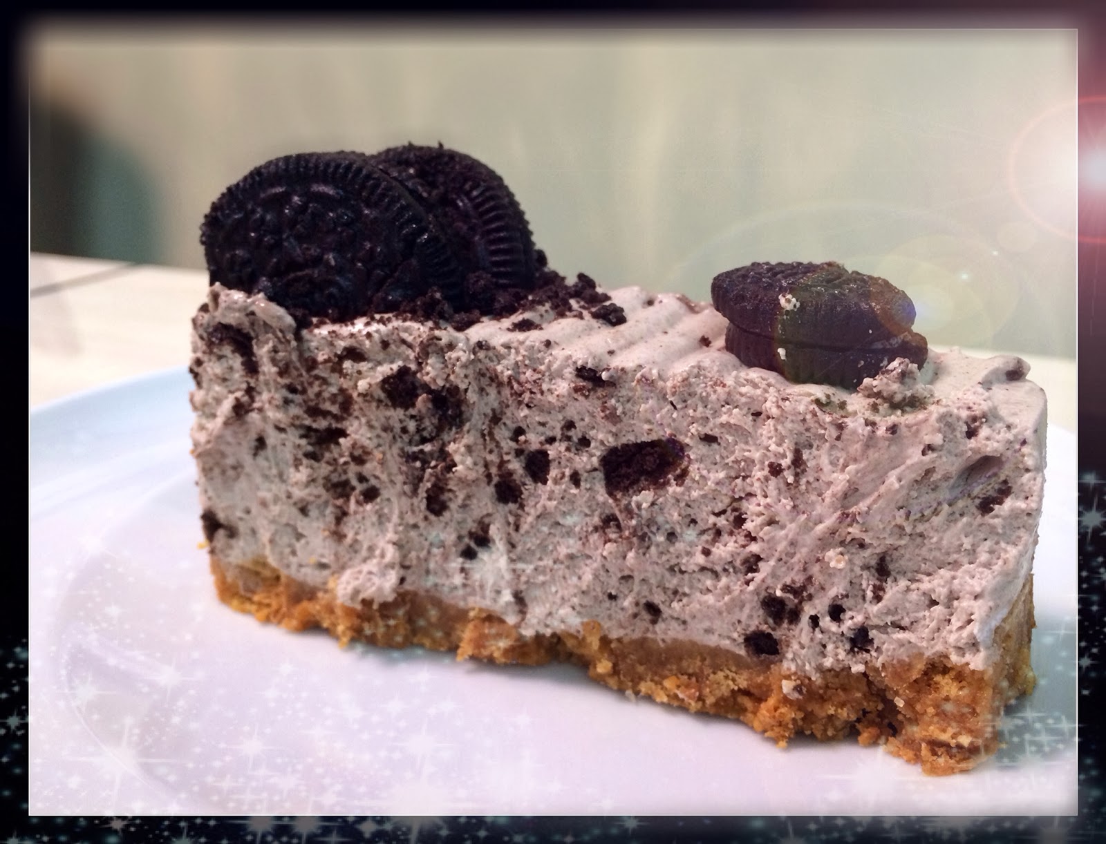  Veggie Temptation Cheater Eggless Blueberry Oreo Cheesecake No Bake 