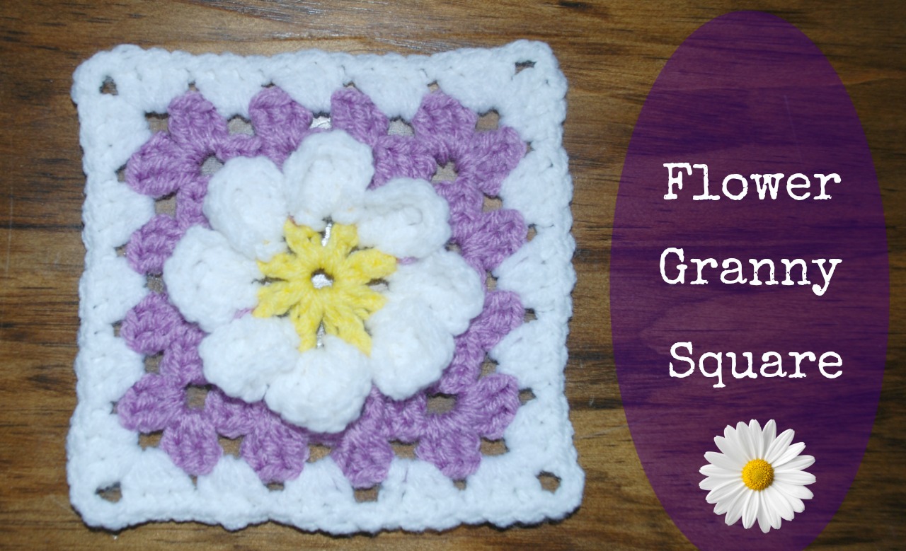 Amy's Crochet Creative Creations Crochet Daisy Flower Granny Square with Video