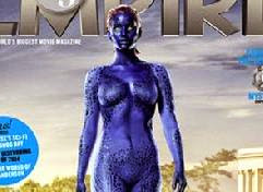 First Look of Jennifer Lawrence In Hot Blue 'X Men' Sequel Body Paint