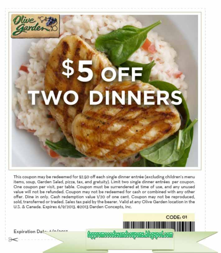 Free Promo Codes And Coupons 2020 Olive Garden Coupons