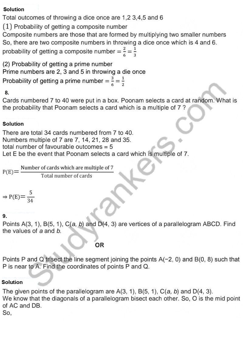 Previous Year Question Paper for CBSE Class 10 Maths 2019 Part 5