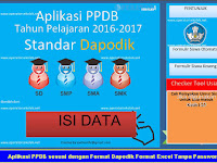 Aplikasi PPDB sesuai dengan Format Dapodik Format Excel Tanpa Password Aplikasi PPDB sesuai dengan Format Dapodik Format Excel Tanpa Password