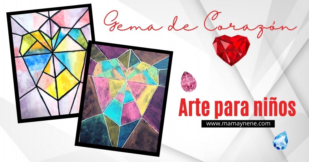 Arte para niños: Gema de corazón