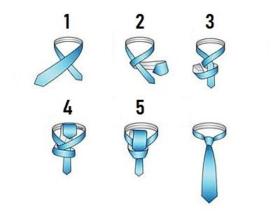 nudo de corbata delgada