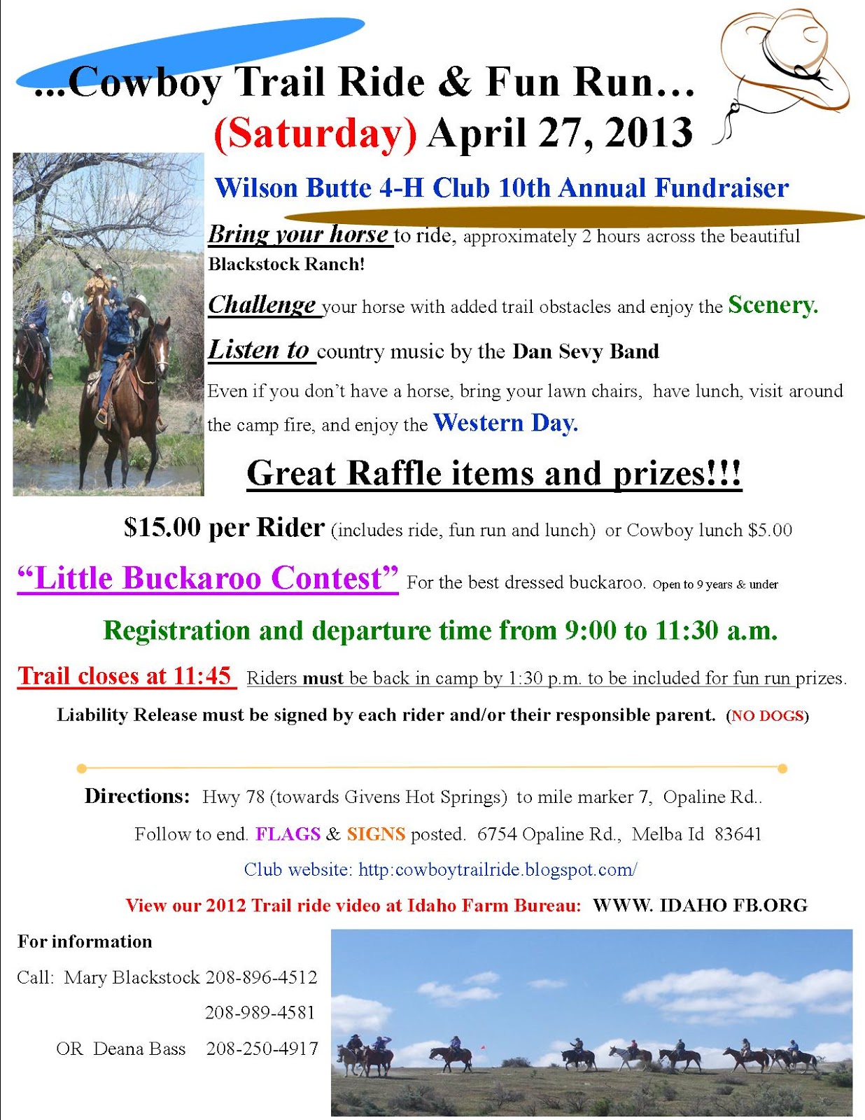 Wilson Butte 4 H Club Trail Ride Wilson Butte 4 H Club Trail Ride