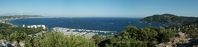 panorama cannes from hill