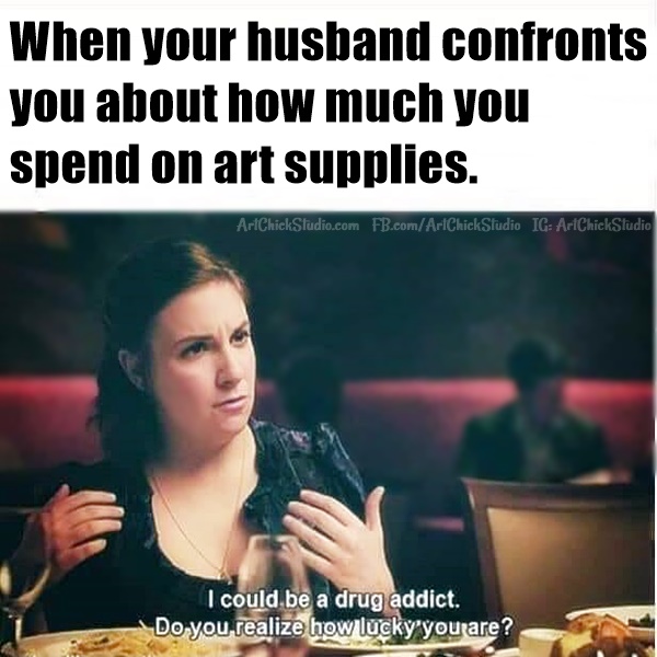 Art Supplies and My Creative Flow Art Chick Studio