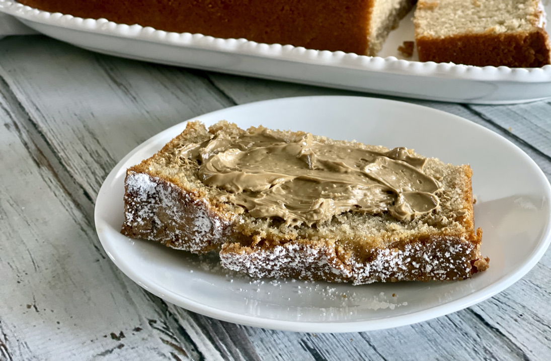 All That's Left Are The Crumbs Cinnamon Loaf with Espresso Butter 