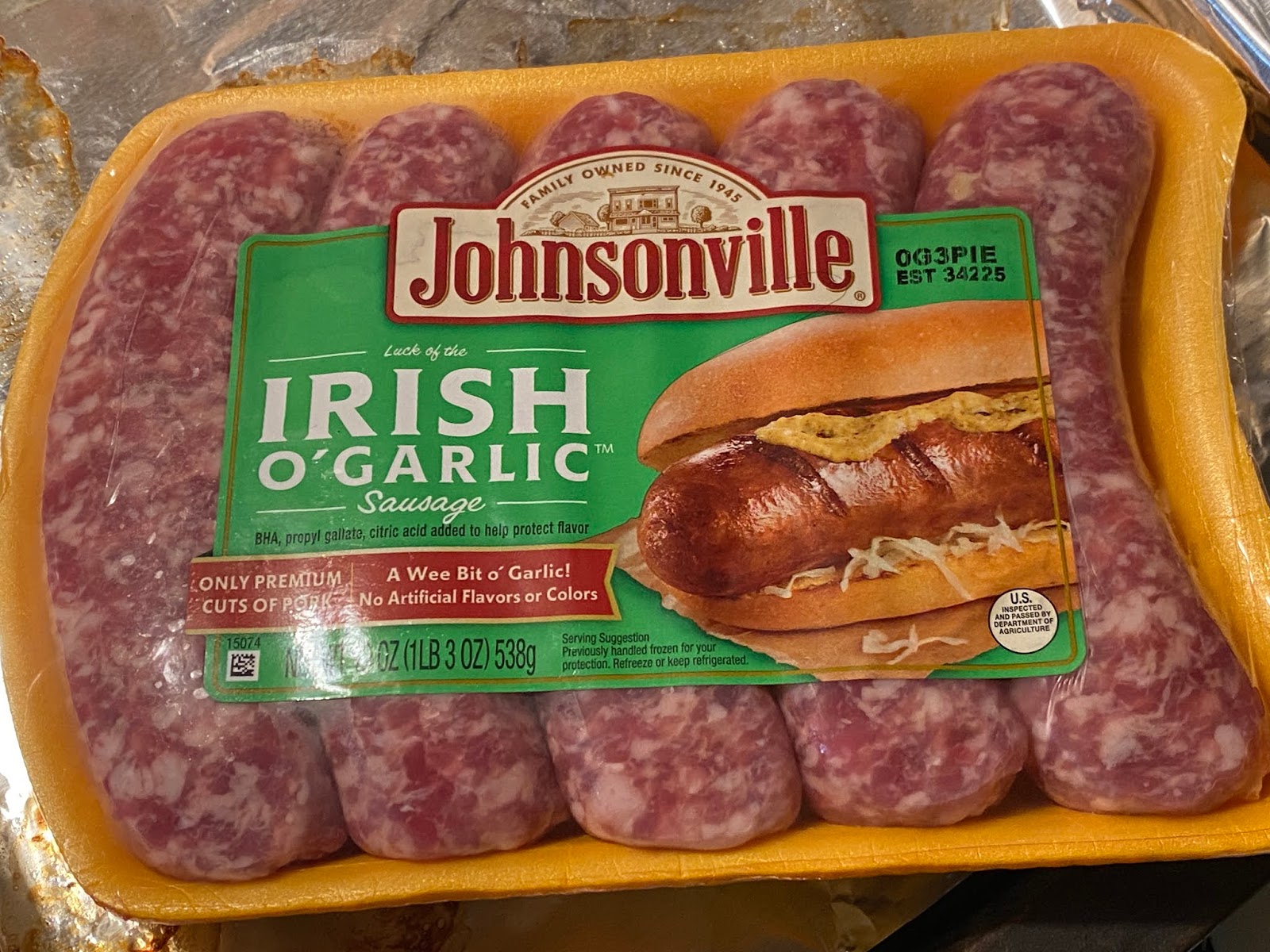 Johnsonville Irish O Garlic Sausage Recipes Find Vegetarian Recipes